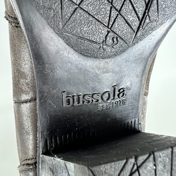 bussola Chelsea Boots Womens 6.5 Gray Suede Detailing Elastic Block-Heel Western - Picture 11 of 12